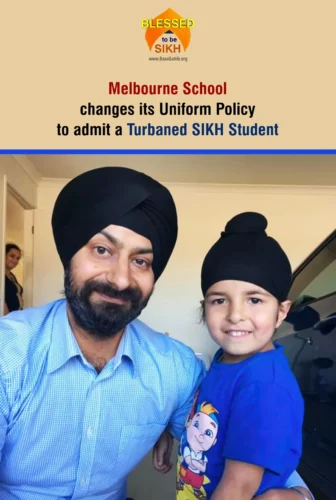 Melbourne School changes its Uniform Policy to admit a Turbaned SIKH Student