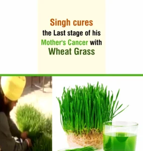 Singh cures the Last stage of his Mother’s Cancer with Wheat Grass