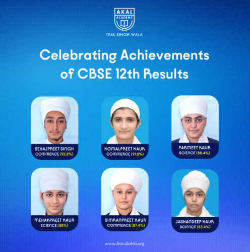 Celebrating the Achievements of CBSE 12th Results at Akal Academy Teja Singh Wala