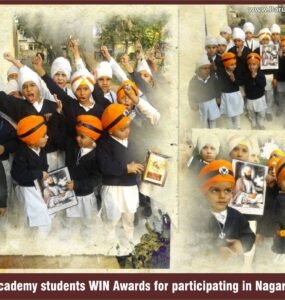 Akal Academy students shine bright at the Nagar Kirtan event!