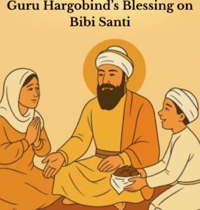 Guru Hargobind’s Blessing on Bibi Santi