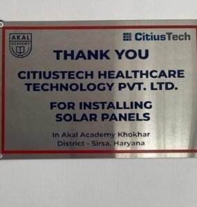 Powering Rural Dreams – CitiusTech Brings Solar Energy to 6 Akal Academies under CSR Initiative