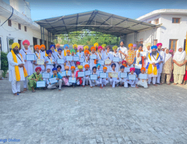 Walking the Path of Faith – Akal Academy, Ellenabad’s  Staff Members Perform Sehej Path