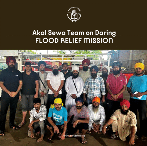Akal Sewa Team embarks on a Daring Punjab Flood Relief Mission
