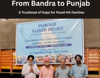 From Bandra to Punjab – A Truckload of Hope for Flood-Hit Families