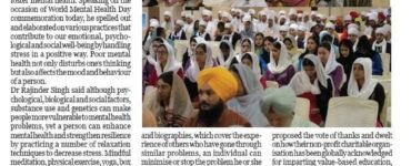 Healing Minds, Restoring Faith – The Kalgidhar Society Marks World Mental Health Day 2025