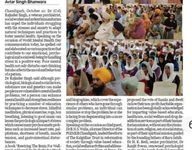 Healing Minds, Restoring Faith – The Kalgidhar Society Marks World Mental Health Day 2025