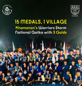 Akal Academy, Khamanon’s Young Gatka Warriors Make History