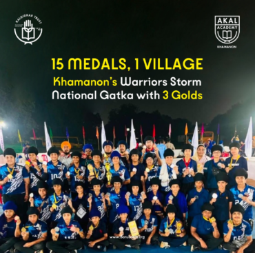 Akal Academy, Khamanon’s Young Gatka Warriors Make History