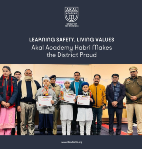 Akal Academy Habri’s cross Milestones at District Level Road Safety Competition
