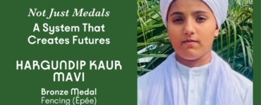 Hargundip Kaur Mavi secures Bronze Medal in Fencing representing Punjab at National Level Games