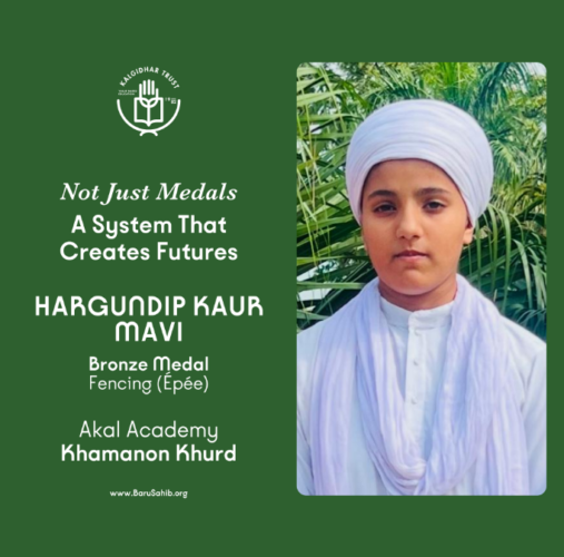 Hargundip Kaur Mavi secures Bronze Medal in Fencing representing Punjab at National Level Games