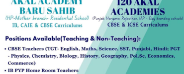 Akal Academy Baru Sahib is organizing a Mega Job Fair 2026 in New Delhi