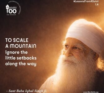 Stop Counting Setbacks – A Powerful Life Lesson from Sant Baba Iqbal Singh Ji on Success and Focus