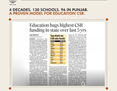 Education CSR in Punjab – A Proven 40-Year Model for Rural Impact Education CSR in Punjab – A Proven 40-Year Model for Rural Impact
