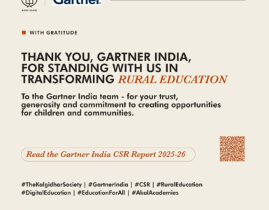 Gartner India CSR Report 2025–26 Recognises Kalgidhar Society’s Rural Education Impact