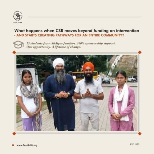 CSR Education Sikligar Community – A Real Impact Story
